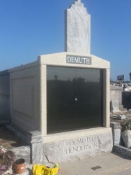 Customized four-space mausoleum in New Orleans, LA