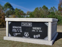 Side-by-side basic mausoleum in Rainsville, AL