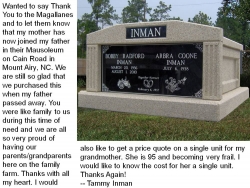 Side-by-side deluxe mausoleum with a testimony in Mount Airy, NC