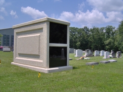 Over-and-under (stack) basic mausoleum in Mineral, VA