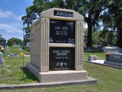 Over-and-under (stack) deluxe mausoleum with fluted columns in Biloxi, MS