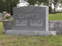 Double granite upright headstone in Ocean Springs, MS