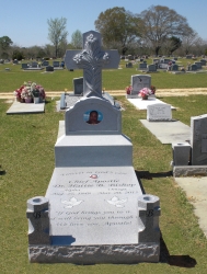 Dr. Bishop’s family was pleased that this monument to Chief Apostle Dr. Hattie Bishop had the largest cross in the cemetery in Atmore, AL