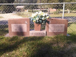 This is a morning rose granite double upright headstone with a vase in Saucier, MS