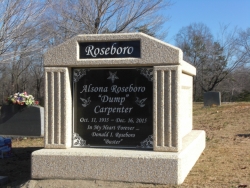 Single deluxe mausoleum with fluted columns in Shelby, NC